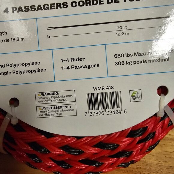 New NWT Airhead 4 Person Tow Rope Water Toy for Kids - Picture 3 of 8